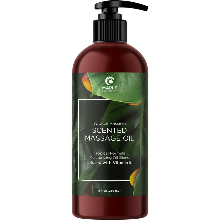 Tropical Scented Massage Oil for Intimacy - Maple Holistics Aromatherapy Sensual Massage Oil for Couples - Moisturizing Body Oil for Massage Therapy for Men Women Walmart.com