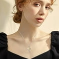 thumbnail image 4 of SISGEM Sunflower Cross Necklace Cross Pendant Necklace Jewelry Gift for Women, 4 of 7