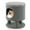 Grey, variant on Costway 3-IN-1 Cat Condo Stool Kitty Bed with Scratching Posts & Plush Ball Toy Grey