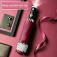 thumbnail image 2 of Automatic Reflctive Inverted Umbrella 3-folding Wind-proof Rain Equipment Handheld Rain Umbrellas Rain-proof Supply for Outdoor Walking Green, 2 of 8