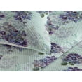thumbnail image 3 of Ambesonne Vintage Quilted Bedspread Set 3 Pcs, Detailed Colorful Flowers, Queen, Pale Purple and Sage Green, 3 of 4
