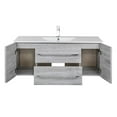 thumbnail image 4 of Cutler Kitchen and Bath Kato 48" Cultured Marble/Wood Bathroom Vanity in Gray, 4 of 5