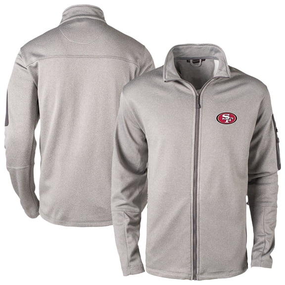 Men's Dunbrooke Heather Gray San Francisco 49ers Full-Zip Fleece Jacket