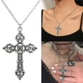 thumbnail image 2 of Église pour Collier Croix Gothique Fête Bijoux Pendentif Collier Chaîne de Chandail, 2 of 5