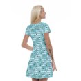 thumbnail image 2 of Women’s A Line Polka Dots Summer Dress, Retro Triangle Arrangement, Cross Wrap V Neck, 6 Sizes, by Ambesonne, 2 of 2