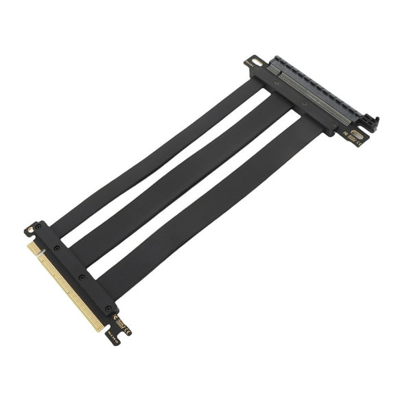 PCIe 4.0 Riser Cable, PCIe 4.0 X16 High Speed Flexible Extender Card Extension Port 180 Degree Adapter GPU Extension Cable for RTX 4090 Ti for 8900 Xt