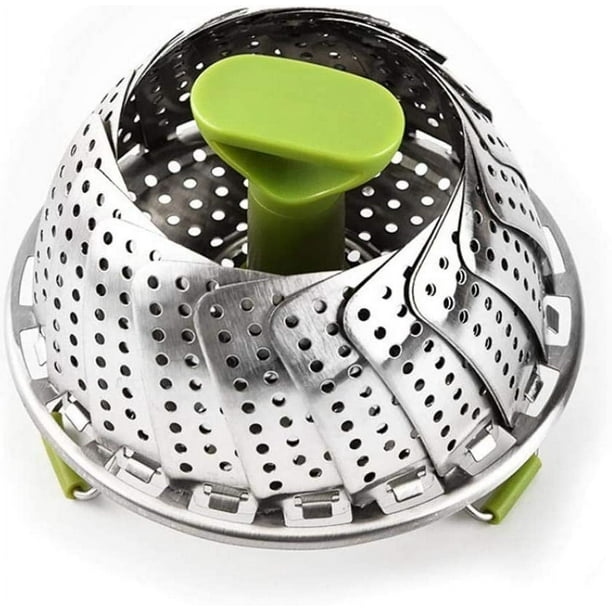 1 x 9 pulgadas Lotus cajón de vapor retráctil de acero inoxidable bandeja de vapor con compartimento multifuncional para bollos y albóndigas rejilla de vapor oso de fresa Electrónica