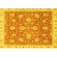 thumbnail image 1 of Ahgly Company Machine Washable Indoor Rectangle Oriental Yellow Traditional Area Rugs, 3' x 5', 1 of 4