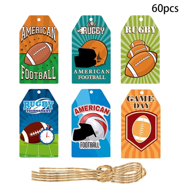 Decoración temática para fiesta de fútbol, 60 piezas de papel
