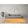 thumbnail image 3 of Ahgly Company Indoor Square Abstract Orange Modern Area Rugs, 8' Square, 3 of 4