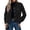 #03Black, variant on Women's Corduroy Jacket Fashion Cropped Jackets Button Down Shacket Long Sleeve Outerwear with Flap Pockets Green S