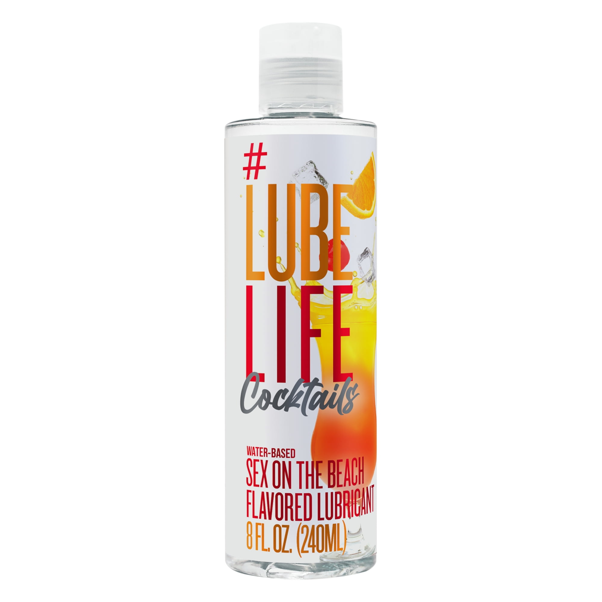 Lube Life WaterBased Sex on the Beach Cocktail Flavored Lubricant, 8