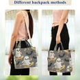 thumbnail image 4 of FORMRS Womens Corduroy Tote Bag Crossbody Shoulder Handbag with Pocket, Cute Ghosts, 4 of 7