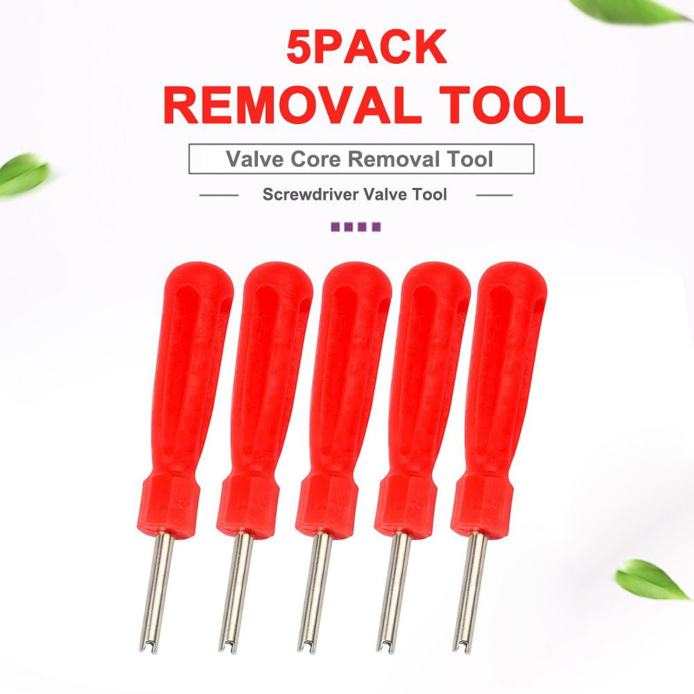 5 X NEW TUBELESS TYRE VALVE REMOVER SCREWDRIVER TOOL 