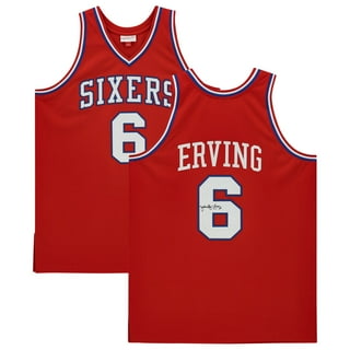 Men's New York Nets Julius Erving Mitchell & Ness Blue Hardwood Classics Authentic Jersey