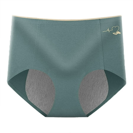 

ZMHEGW 6 Packs Womens Underwear Tummy Control Menstrual Leak Proof High Waist Pure Cotton Large Size Menstrual Panties