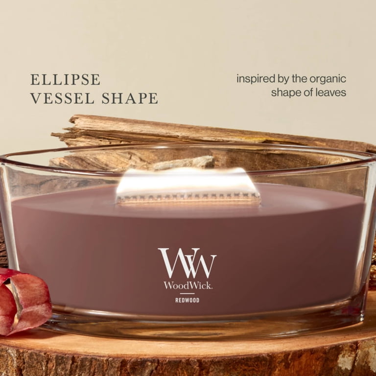 Woodwick Redwood Ellipse Candle photo 4