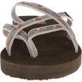 thumbnail image 2 of 6840-WAGL Teva Women's Olowahu Flip Flops - Waterfall Antique Gold, 2 of 7