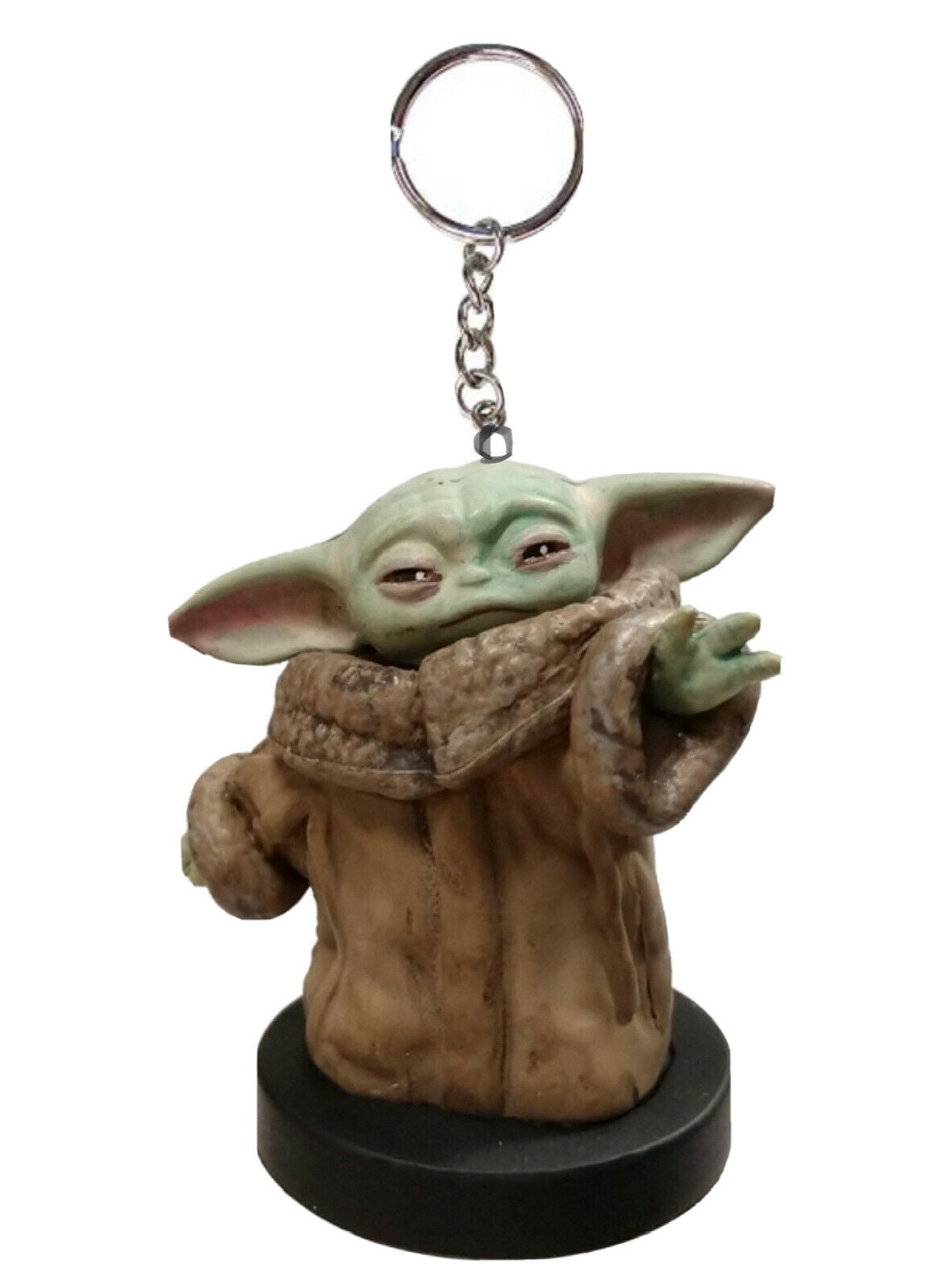 Disney Star Wars Baby Key Chain Yoda Mandalorian Action Figure Model PVC