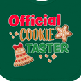 thumbnail image 4 of Inktastic Christmas Official Cookie Taster with Bell and Star Cookie Boys or Girls Baby Bib, 4 of 4