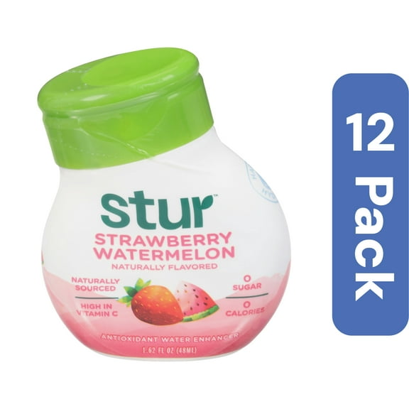 Stur Water Enhancer Liquid Strawberry Watermelon 1.62 oz (Pack Of 12)