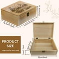 thumbnail image 2 of Rectangle Wooden Memory Keepsake Boxes with Lids for Anniversary Wedding Memory Birthday Valentines Day Farm 24.5x19.5x10.3cm, 2 of 9