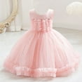 thumbnail image 4 of IROINNID Toddler Girl Birthday Party Dress Tutu Sleeveless Mesh Toddler Girl Dress 7M, 4 of 4