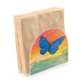 thumbnail image 6 of Qxltty Blue Butterfly Acrylic Napkin Holder Set of 1 Transparent Dining Table Kitchen Cafeteria Home Decor 4.1x4.9x1.97in, 6 of 9
