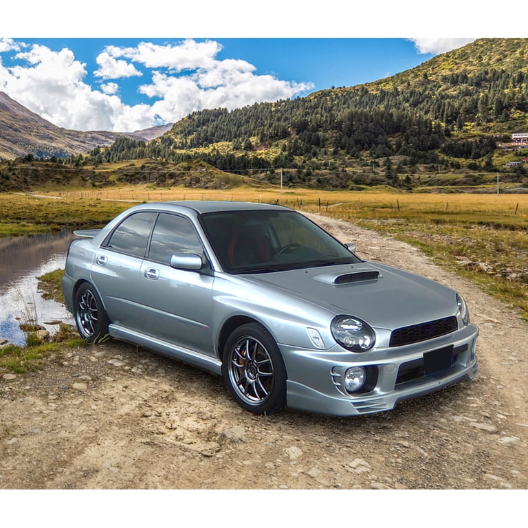 PU Front Bumper Lip Spoiler For 2002-2003 Subaru Impreza WRX STI – Unpainted Black