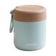 thumbnail image 1 of Taza para sopa con tapa y cuchara plegable, recipiente para almuerzo, frasco de boca ancha con aislamiento al vacío, recipiente para sopa para viajes escolares. Azul, 1 of 8