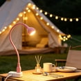 thumbnail image 4 of Metal USB LED Desk Lamp with Flexible Gooseneck, 360° Adjustable Reading Light for Laptop, Portable Computer Keyboard Lamp, 4 of 6