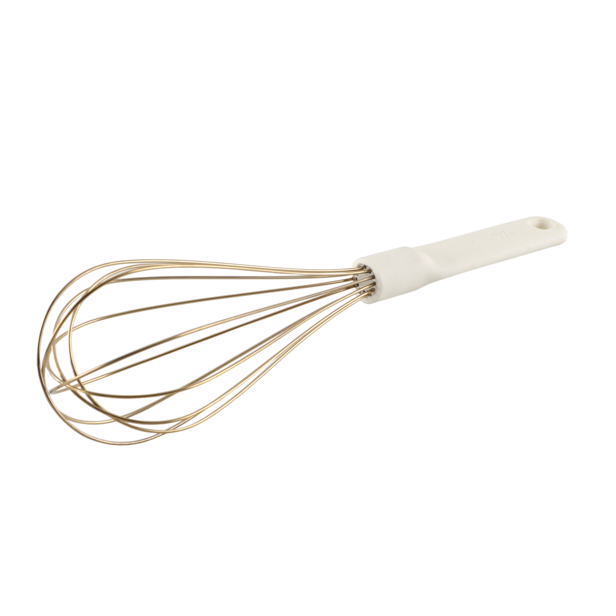 Cook with Color Wire Hand Whisk for Cooking – Durable, Rust-Resistant & Dishwasher Safe, Cream & Gold