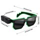 thumbnail image 4 of Gafas De Sol Led Inalámbricas Con Luz Neón Para Fiestas Rave, Gafas Dj Luminosas Con 4 Modos, 4 of 7