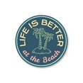 thumbnail image 2 of Beach Palm Tree Novelty Sign, Metal Wall Decor - 12" Round, 2 of 4