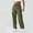 Army Green, variant on LSLJS Cargo Pants Women Drawstring Waisted Outdoor Joggers Casual Baggy Solid Color Athletic Pants with Zipper Pockets, S-2XL
