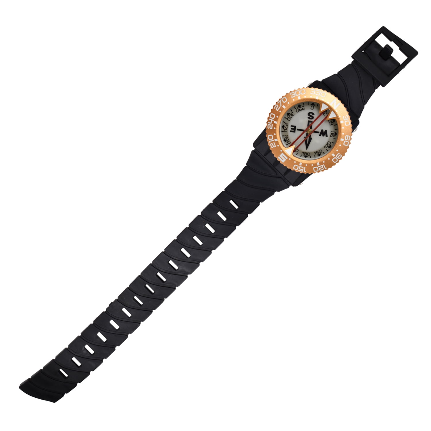 Scuba Choice Diving Deluxe Aluminum Frame Wrist Compass, Gold