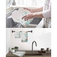 thumbnail image 5 of Beach Coastal Kitchen Dish Towels for Drying Dishes Set of 2, Summer Coral Starfish Nautical Ocean Waffle Weave Microfiber Hand Tea Bathroom Towels Quick Dry & Absorbent Towel 12x12, 5 of 7