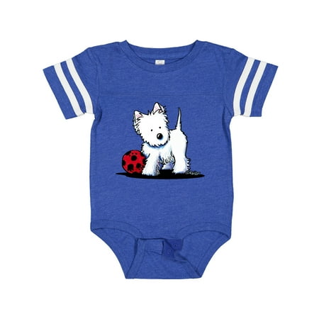 

Inktastic Westie with Ball Gift Baby Boy or Baby Girl Bodysuit