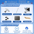 thumbnail image 2 of HP OmniBook 3 16 inch Laptop PC, 2K Touchscreen Display, AMD Ryzen 5 40, 8 GB RAM, 256 GB SSD, AMD Radeon 610M GPU, Windows 11 Pro, Glacier Silver, 2 of 8