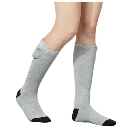 

TAIAOJING Men And Women Unisex Rechargeable Electric Heated Socks Battery Powered Comfortable Winter Socks Sport Outdoor Hunting Camping Hiking Warm Socks Casual Socks