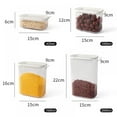 thumbnail image 7 of Clear Food Storage Container,Plastic Multigrain Storage Transparent Sealed Cans for Snack Dried Nuts Storage Food Keeper,Plastic Kitchen Refrigerator Food Box Kitchenware, 7 of 7