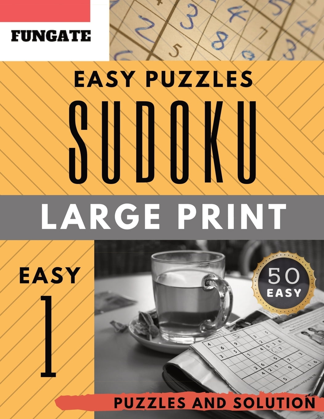 Easy Sudoku Puzzle Book : Fungate Activity Book For Adults ...