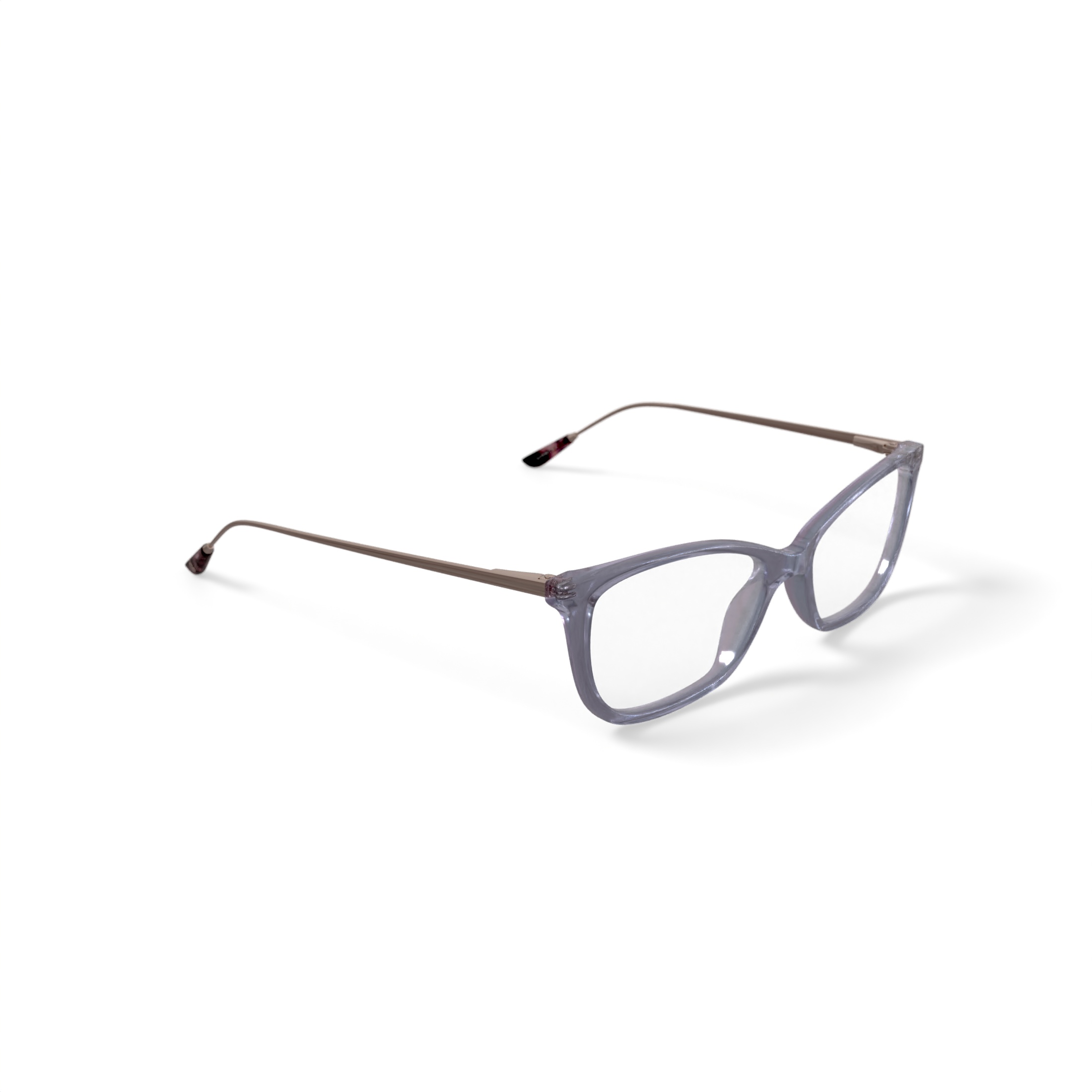 Christian Siriano Women’s Lana Square Prescription Eyeglasses with Case, Lavender Crystal