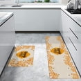 thumbnail image 4 of Honey 2 Pieces Kitchen Rug Set Non-Slip Backing Mat Throw for Kitchen Doormat Runner, Anti Fatigue Mats for Kitchen Floor Home Office, Watercolor Honeycomb Bee Design, 4 of 5