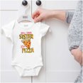 thumbnail image 5 of Will Trade Sister for Pizza Joke Romper Boys or Girls Infant Baby Brisco Brands 6M, 5 of 6