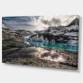 thumbnail image 2 of Mountain Creek under Cloudy Sky - Large Landscape Canvas Art Print, 2 of 3