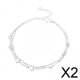 thumbnail image 1 of 2 Pulseras De Cadena, Joyería Elegante Y Delicada Para La Oficina, Madre, Estrellas Pequeñas, 1 of 4