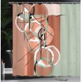 thumbnail image 3 of Ambesonne Modern Art Shower Curtain, Retro Surreal Abstract, 69"Wx75"L, Pale Reseda, 3 of 4