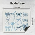 thumbnail image 4 of Blue Bows Mouse Pad, Coastal Blue Preppy Cute Mouse Pads For Office Gaming and Working, 9in8in, 4 of 5