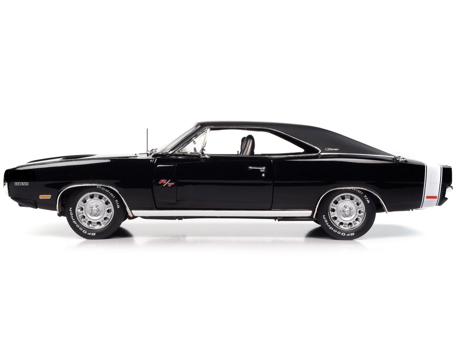 1970 Dodge Charger R/T Black w/White Stripe 